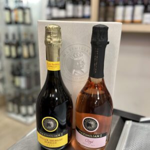 box maximilian I muller thurgau durello 750ml, maximilian I rosè 750ml a 19€ - lo spiedo rovente