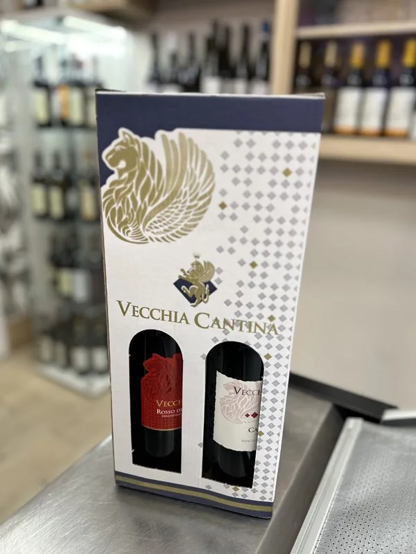 vecchia cantina box da 4 bottiglie - lo spiedo rovente